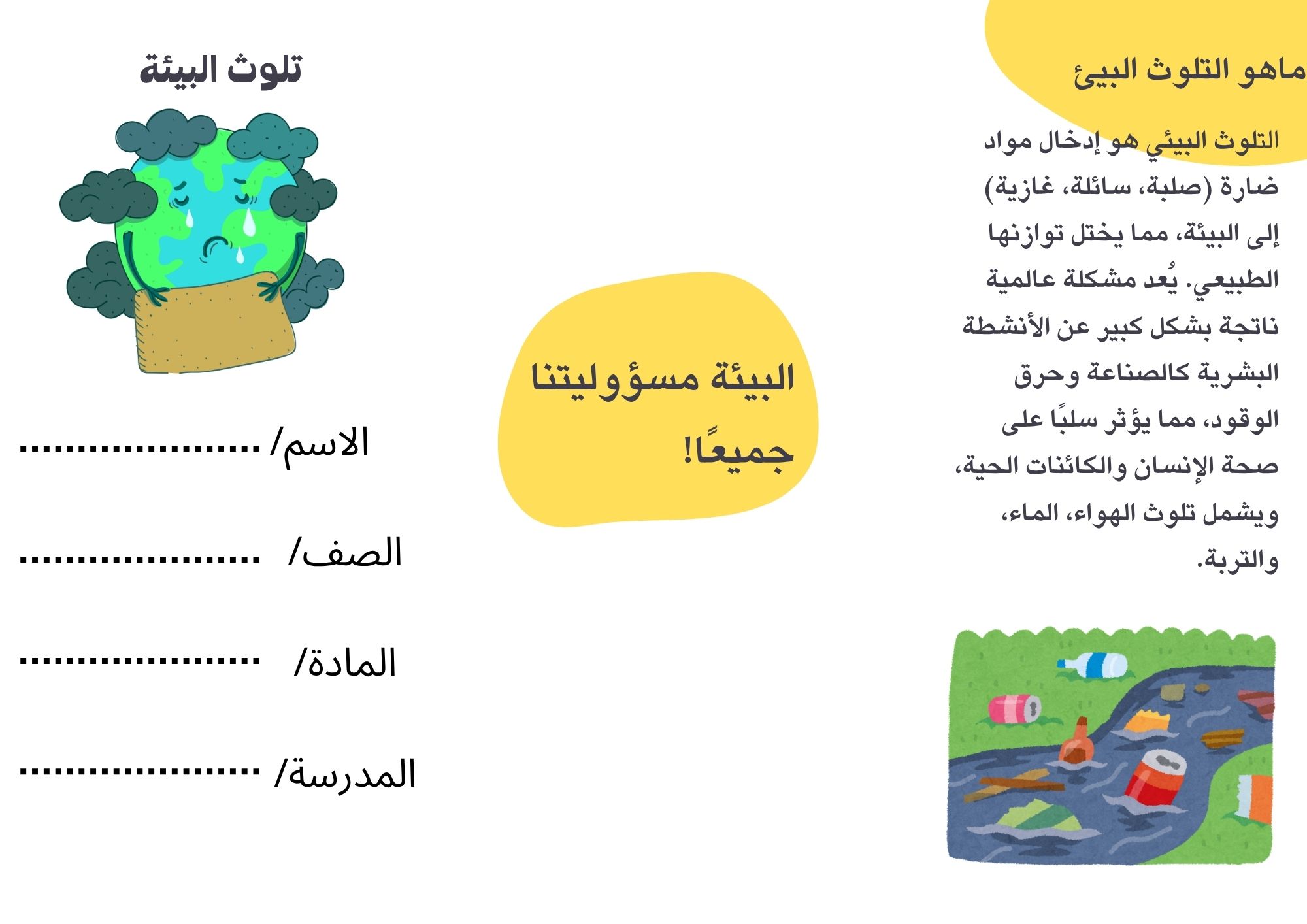 مطوية عن التلوث